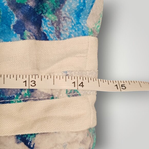 Alex Marie Petite 4P Blue & White Floral Sleeveless Knee-Length Dress $129.00. - Picture 13 of 14